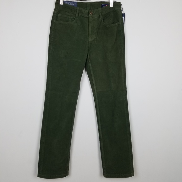 NWT Vineyard vines corduroy green cargo pant 28/30 - Picture 2 of 7